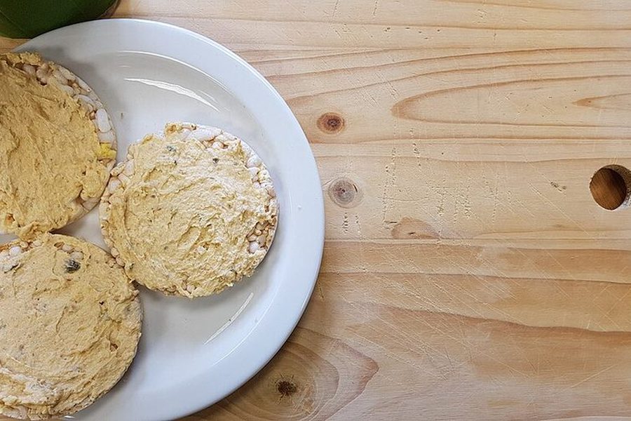 Wafle ryżowe z twarożkiem — zdjęcie poglądowe